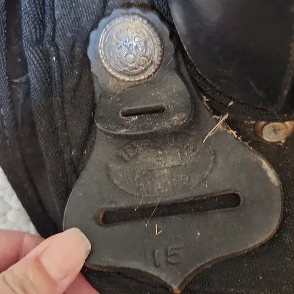 Vintage Y2K Abetta Western Faux Suede Leather Lightweight Saddle Size 15 Rodeo - Picture 8 of 10